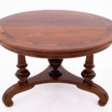 Round table - bench, Northern Europe, late 19th century. After renovation.