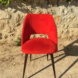 60's red soft chair