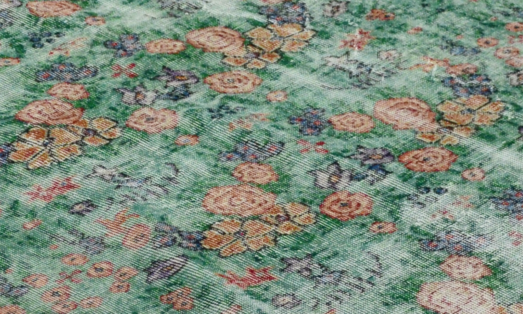 Anatolian handmade vintage rug 258 cm x 158 cm