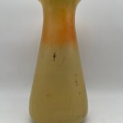 Legras Art Nouveau vase in enameled glass with flower decoration
