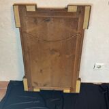 Miroir design art déco en bois forme géométrique 58x84cm
