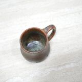 Tasse vintage en grès pyrité