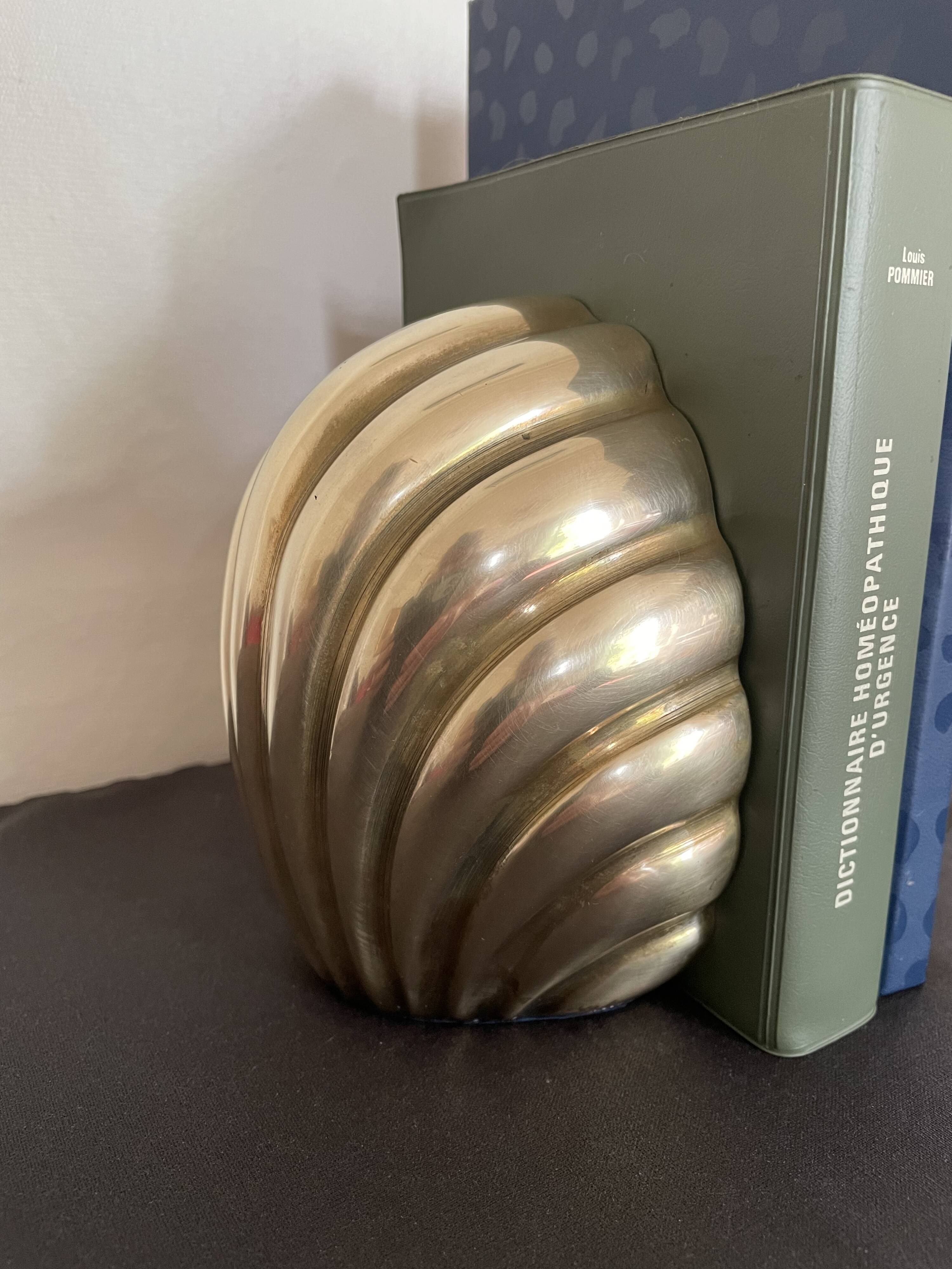 Serre-livres en laiton doré