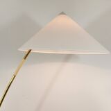 Brass floor lamp Sumatra Mid-Century Rupert Nikoll, Vienna, Austria, 1950s