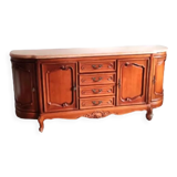 Regency style cherry wood sideboard
