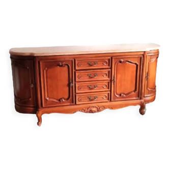 Regency style cherry wood sideboard