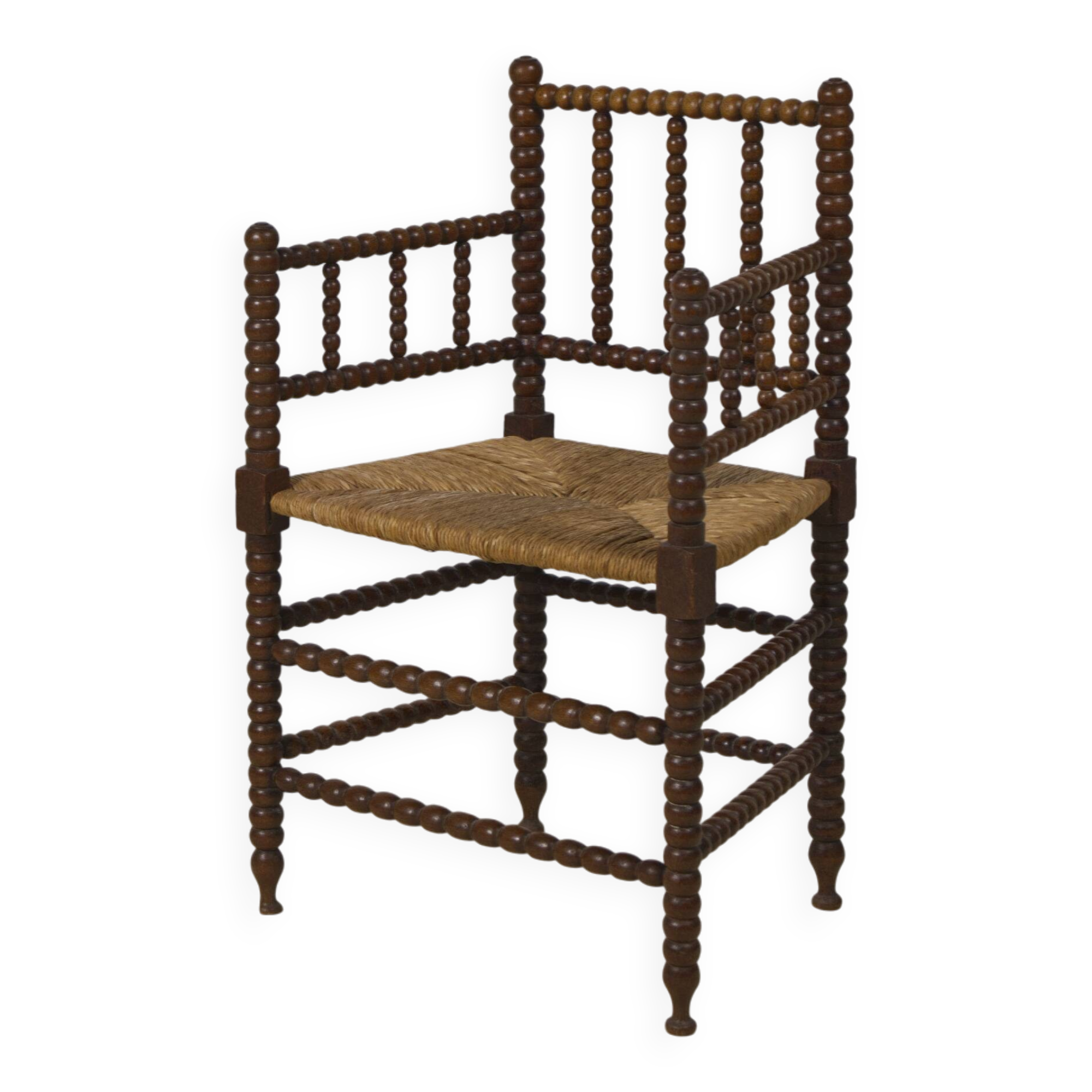 Pair of bobbin chairs