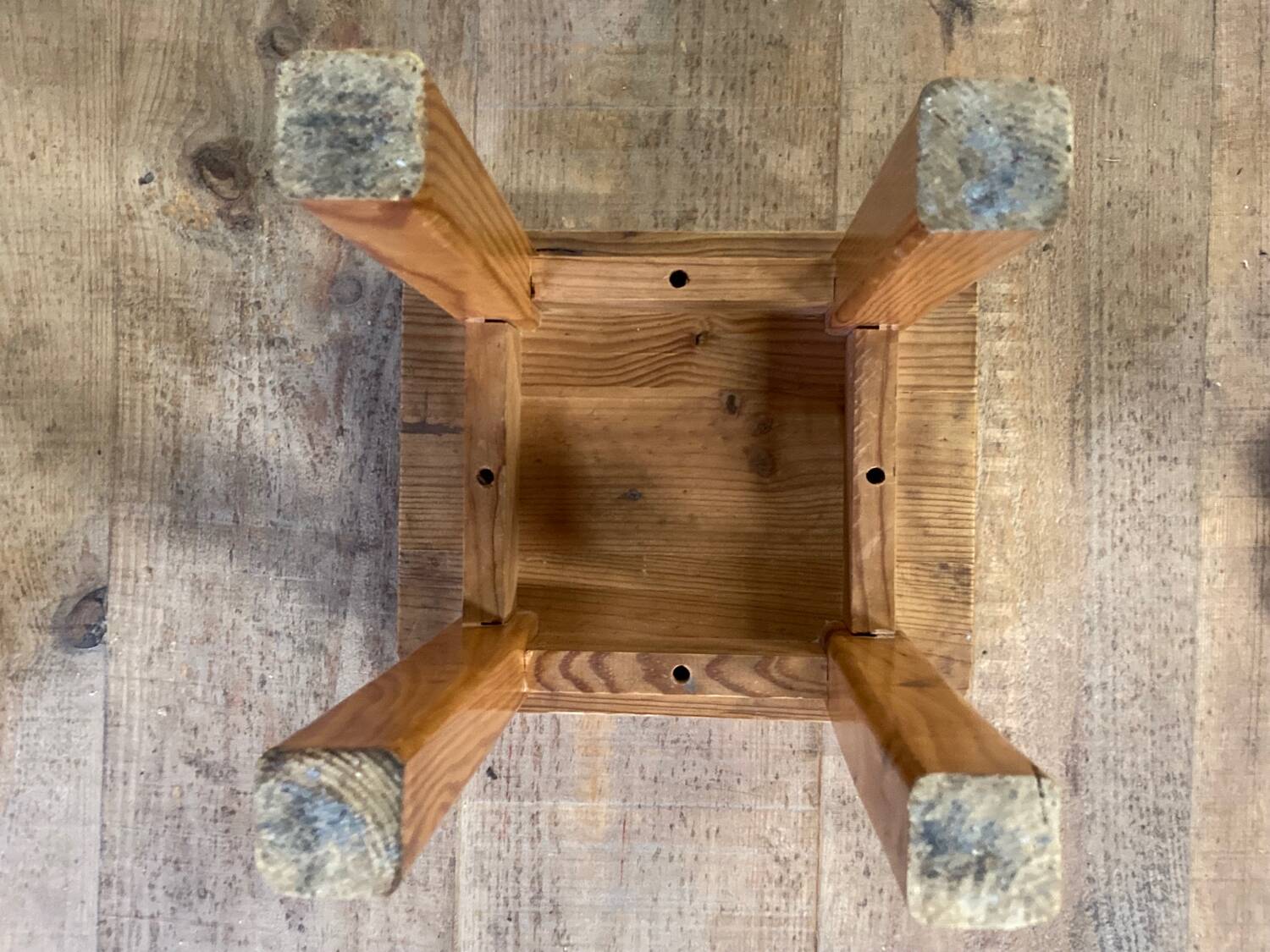 Renewed wooden stool