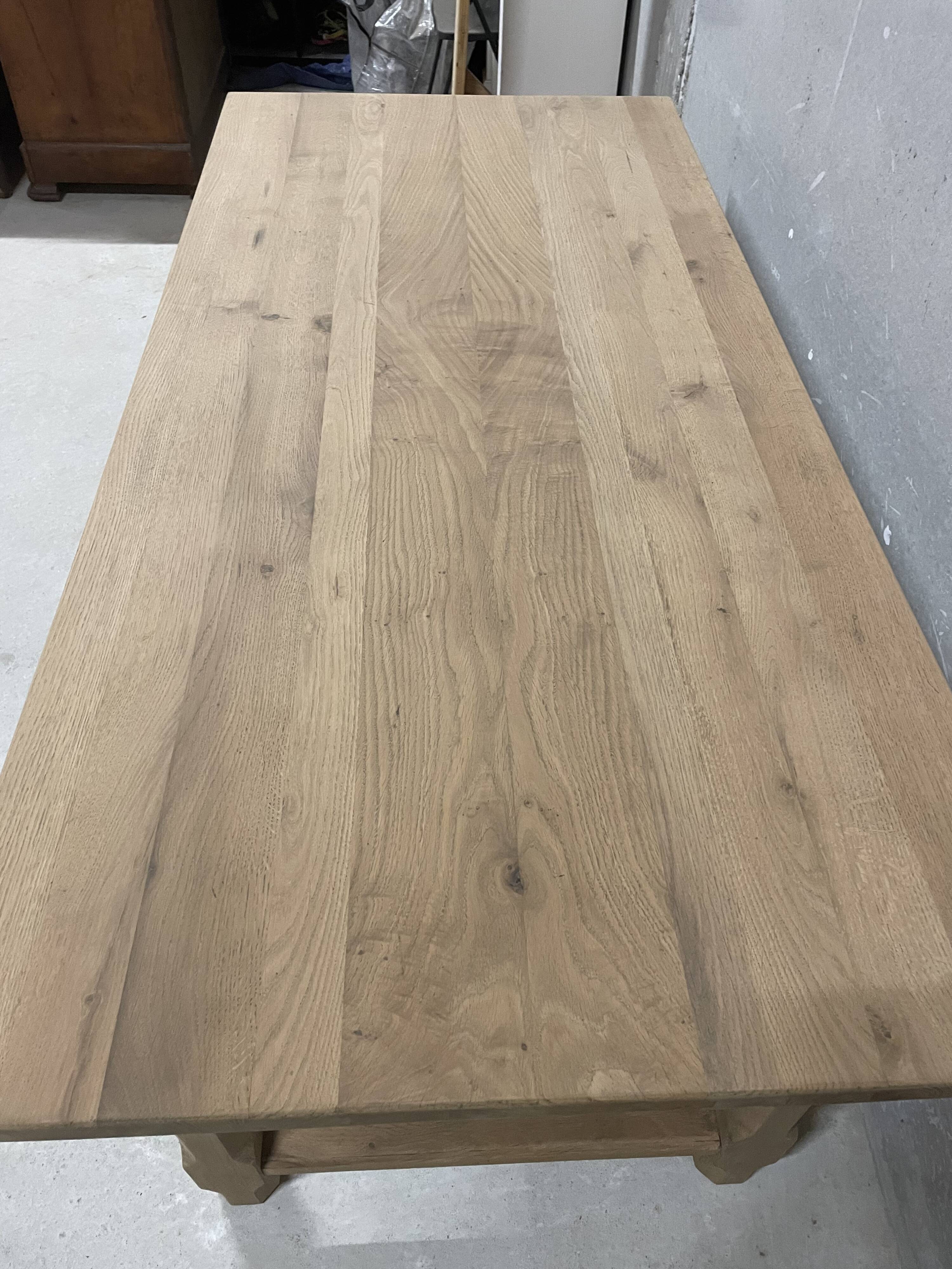 Large solid wood table with extensions – elegant and friendly