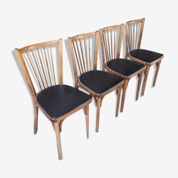 Set de quatre chaises bistrot Baumann