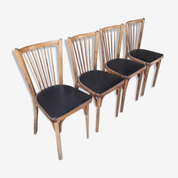 Set of four Baumann bistro chairs