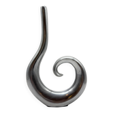 "Spiral" vase in aluminium cast, 1970s