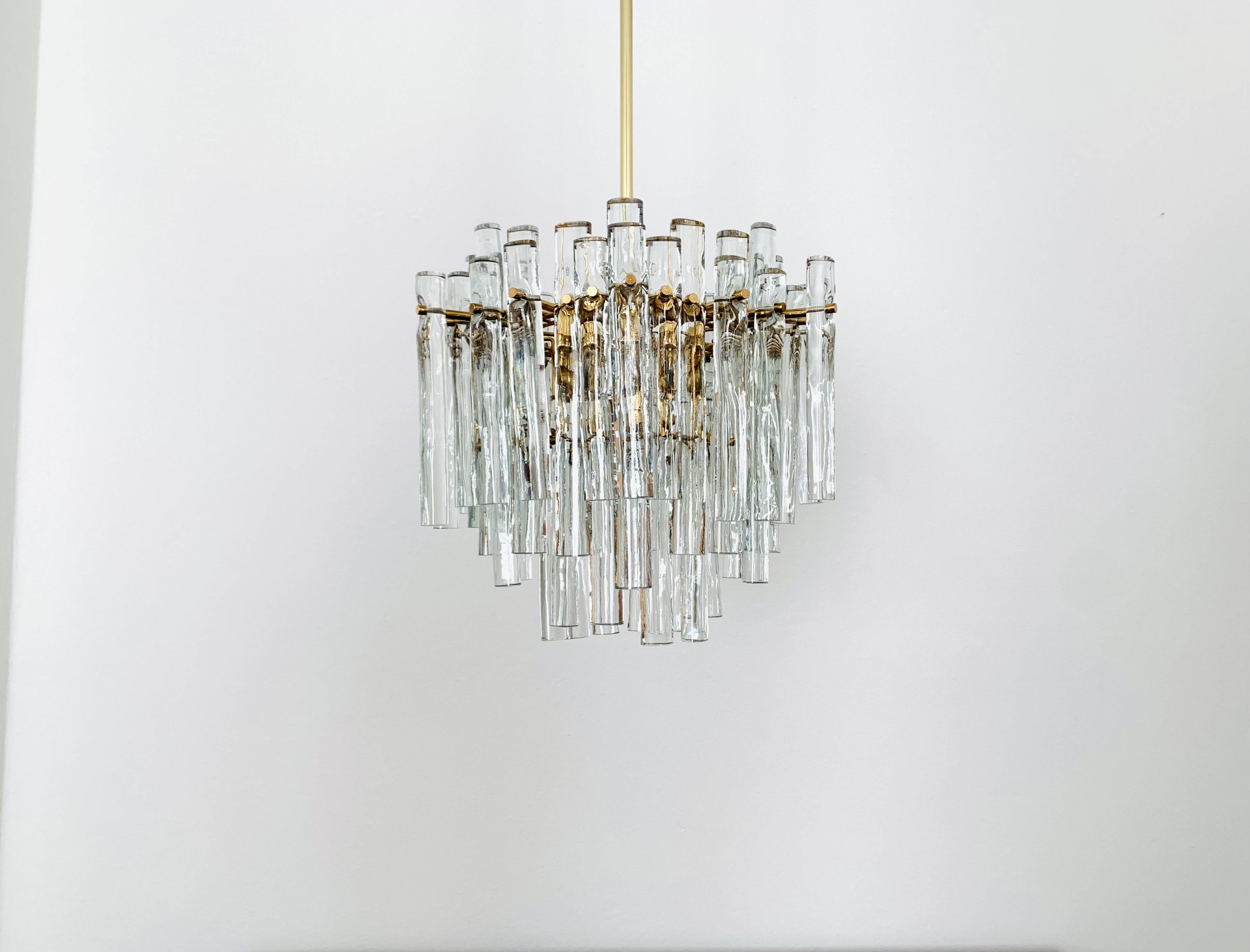 Crystal Glass Chandelier by Kinkeldey