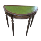 Wooden half moon console