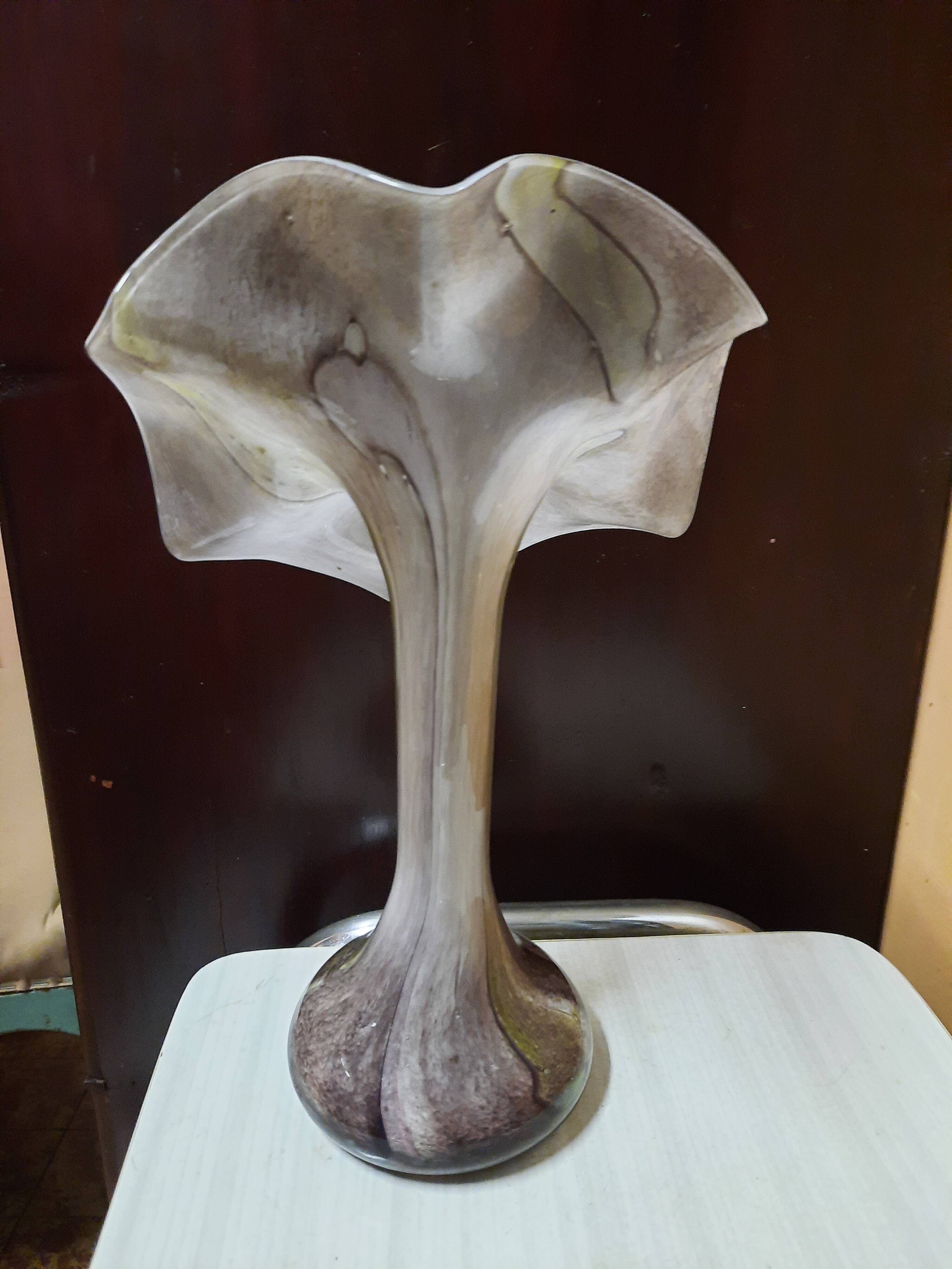 Murano colored glass vase