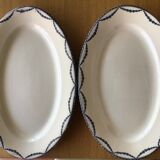 2 Dishes Terre de Fer Salins model Vincennes 39cm