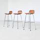 Charlotte Perriand leather bar stools Les Arcs Ski Resort France 1960