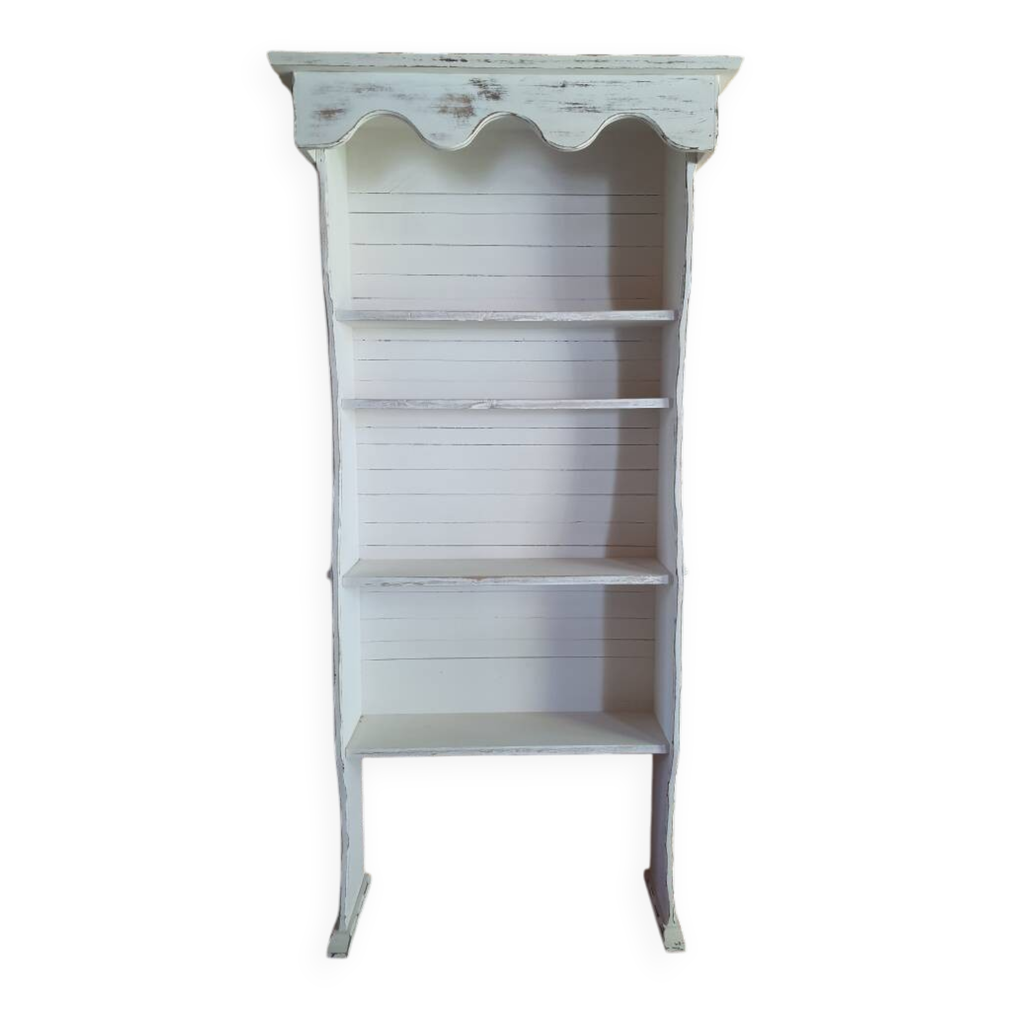 White patinated oak shelf