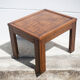 Table basse bois dessus parquet