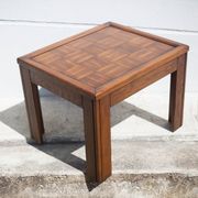 Coffee table wood top parquet
