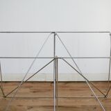 Max Sauze's "Dining Table" steel and glass, France, circa 1970