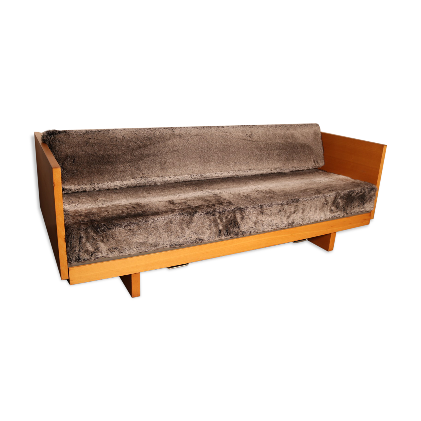 Convertible sofa & double bed model 'GE258' by Hans Wegner for Getama - Denmark - 1960's