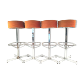 Suite de 4 tabourets de bar