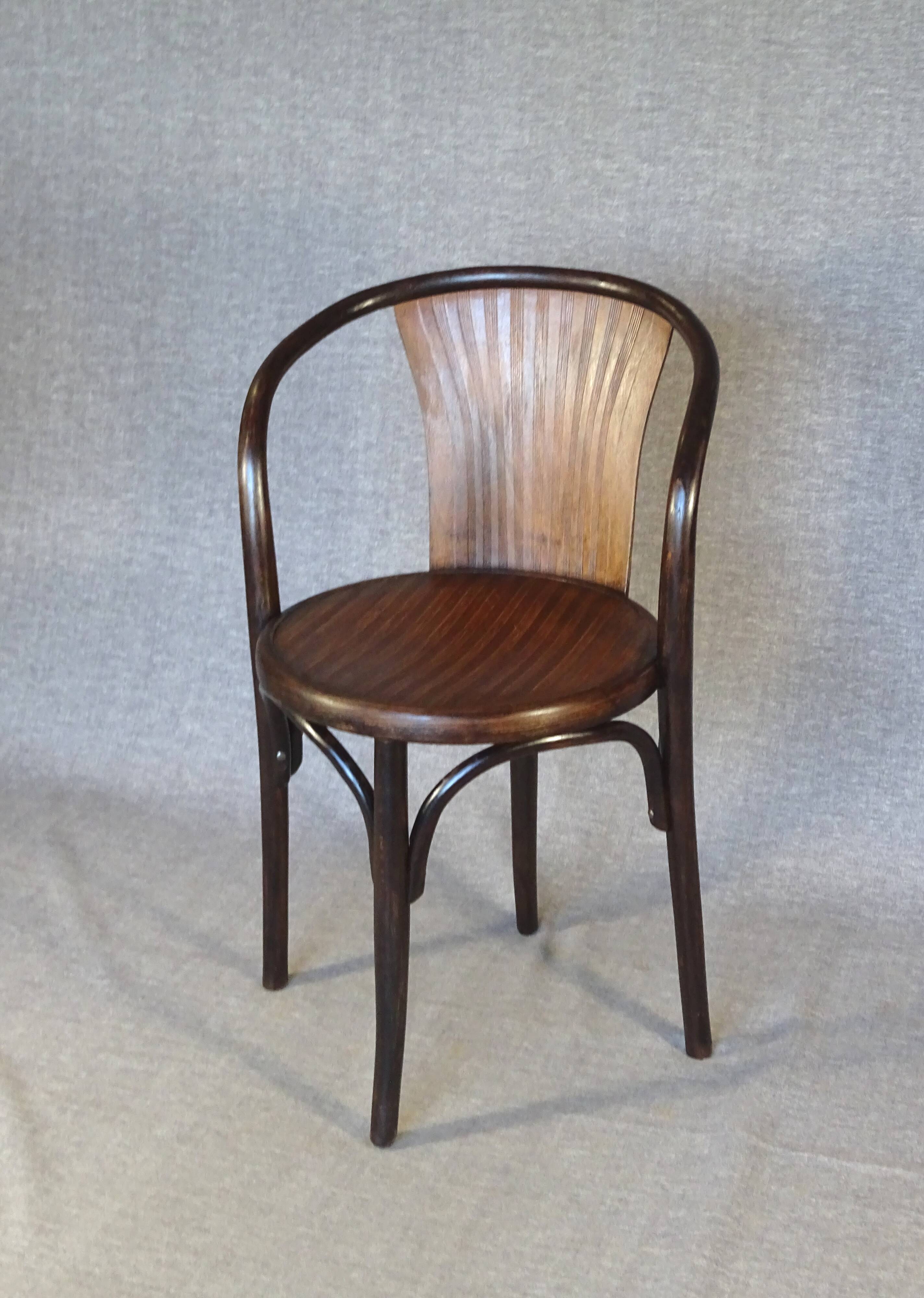 Chaise Fischel N°15E, vers 1915, no Thonet