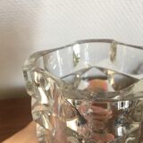 Moulded glass vase, "Windsor" Luminarc model, 70s