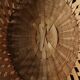 Vintage oval openwork wicker basket