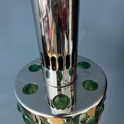 Vintage space age massive green waterfall pendant light