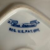 Vintage blue danube chandelier, reg us pat off