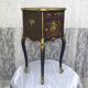 Classic revamped furniture – decorative blue and gold bedside table