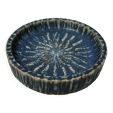 Cendrier en fourrure de lièvre bleue émaillée de Rörstrand Suède, par Gunnar Nylund