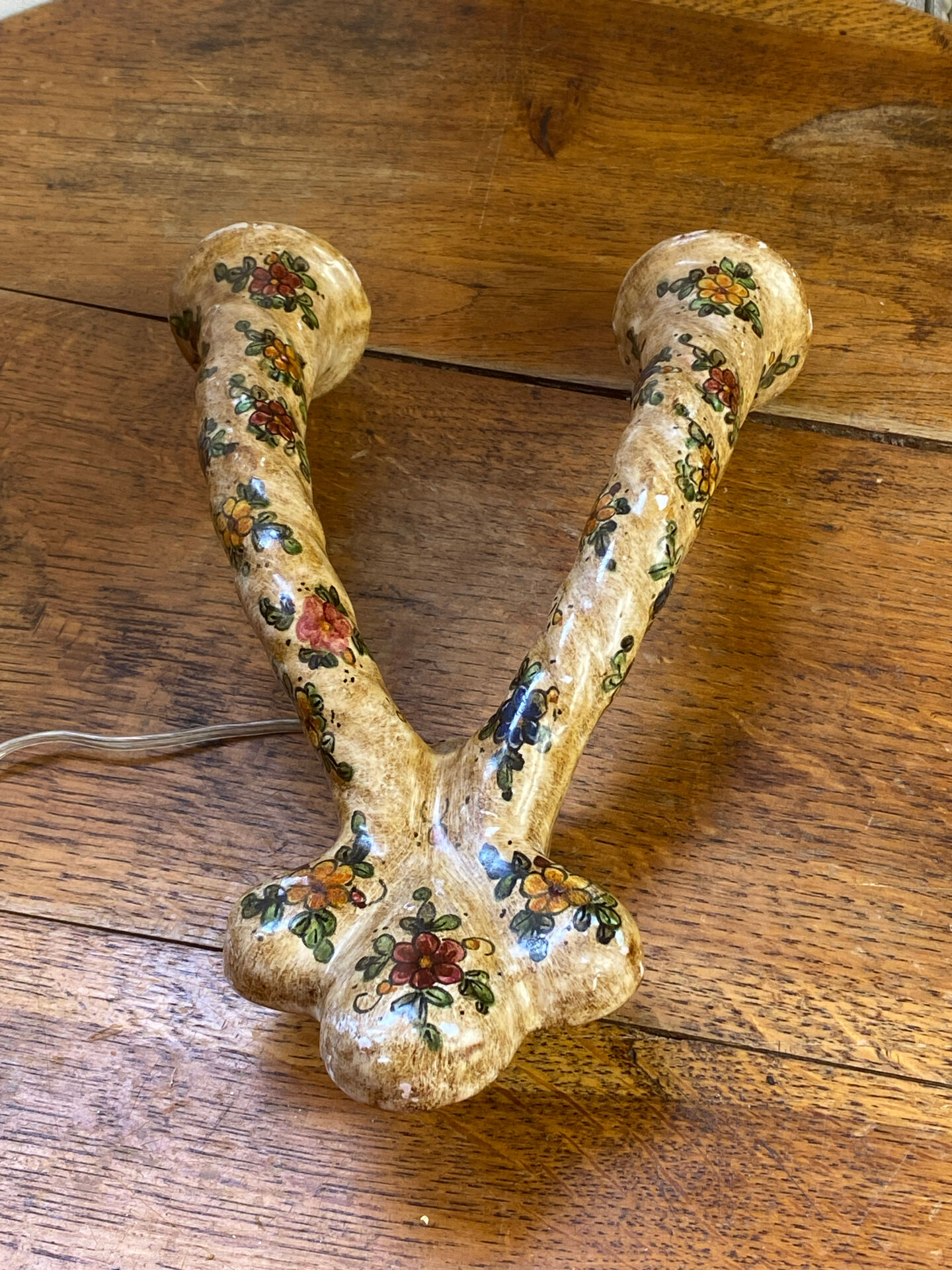 Italian ceramic wall lamp