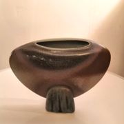 Ceramic lentil vase signed by a dove design 60s