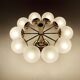 Lampe de plafond Sputnik en laiton par Kaiser Leuchten