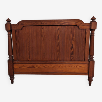 Antique headboard in solid pitch pine