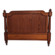 Antique headboard in solid pitch pine