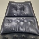 Artifort F511 Lounge Chair by Geoffrey Harcourt in Leather, 1970's