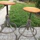 Tabouret d'atelier BAO 1950 vintage