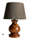 Solid wood vintage country style lamp