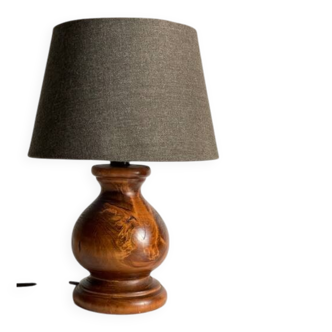Solid wood vintage country style lamp