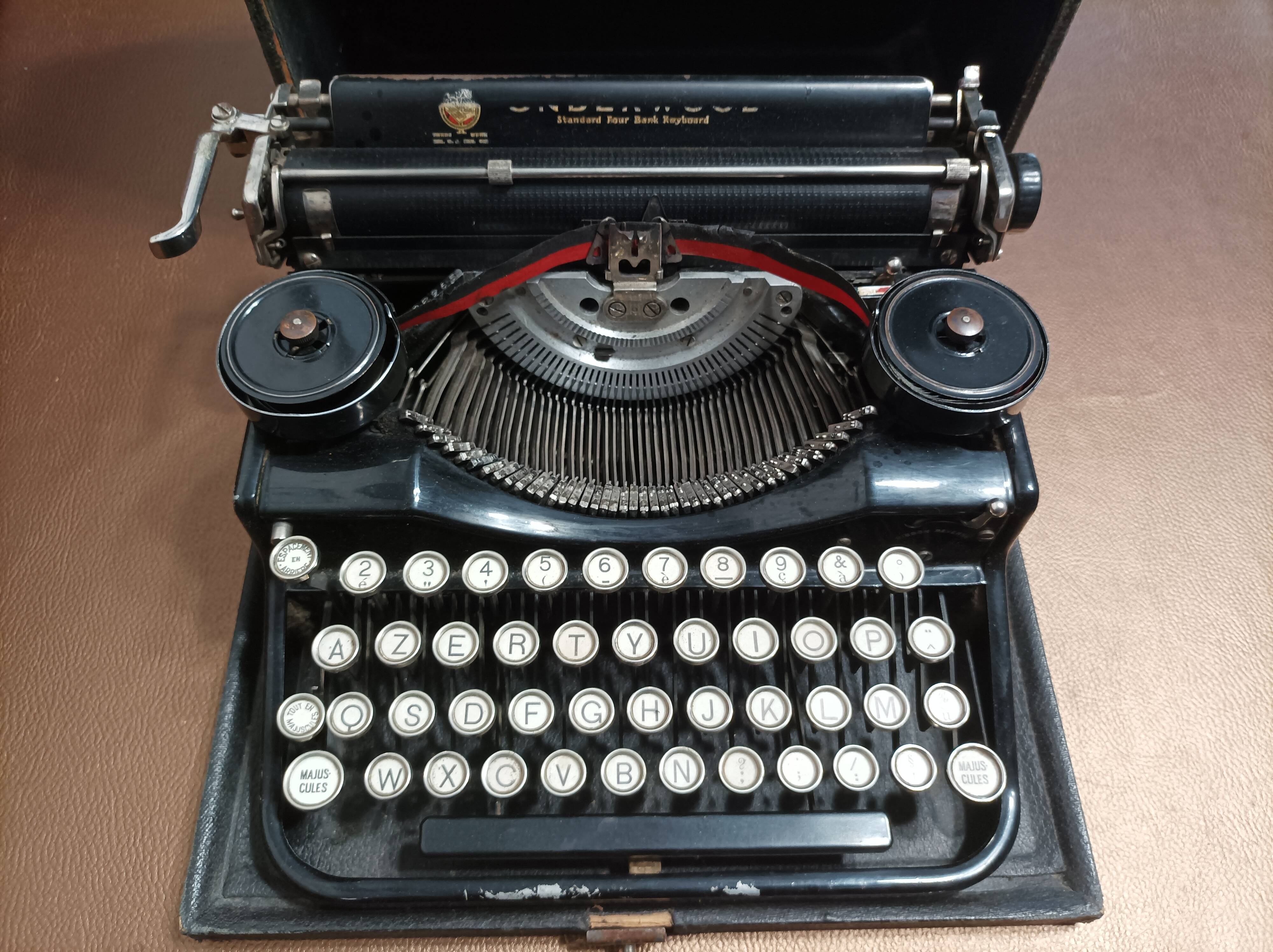 Underwood portable typewriter