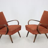 Ensemble de deux fauteuils conçus par Jindřich Halabala années 1950