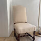 Antique Louis XIII style chair in walnut – fully reupholstered