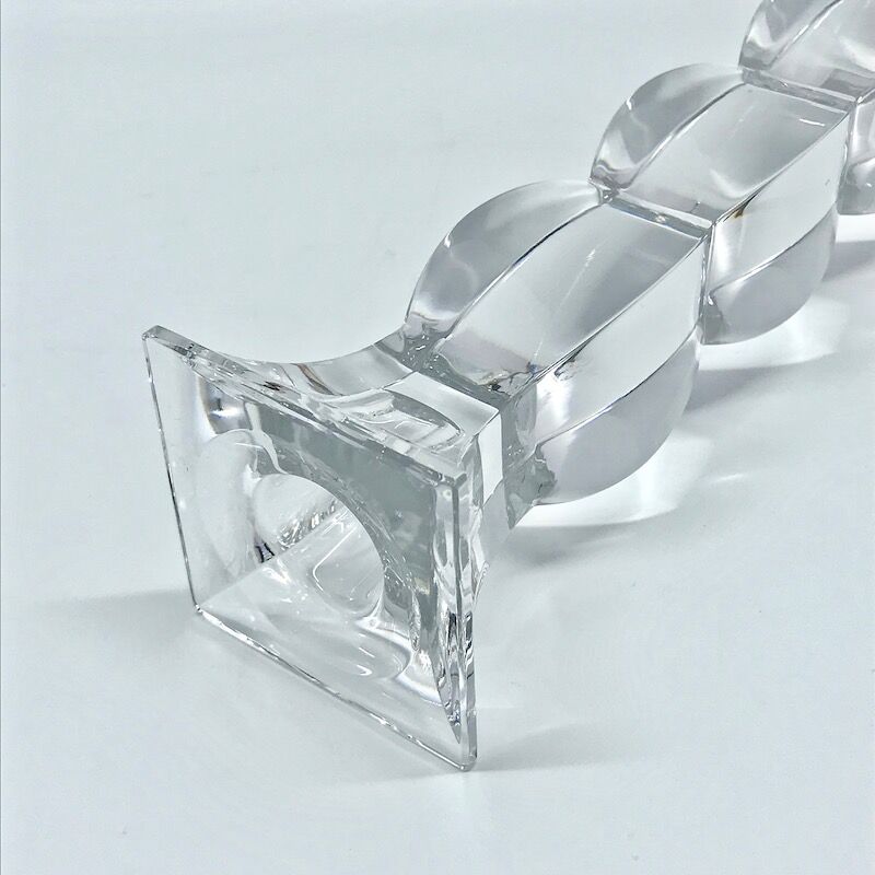 Pair of crystal candlesticks