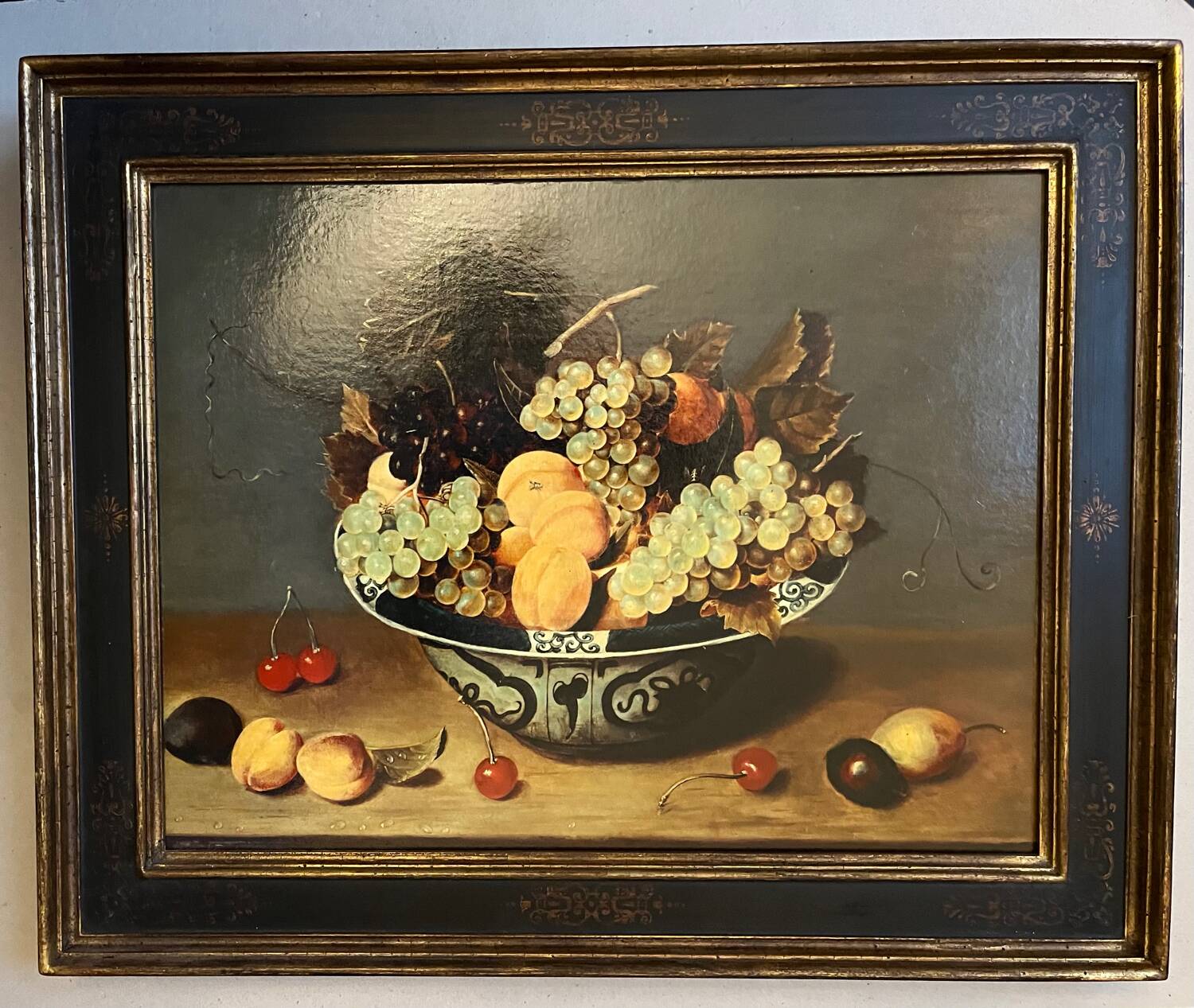 Painting: reproduction of still life with fruit