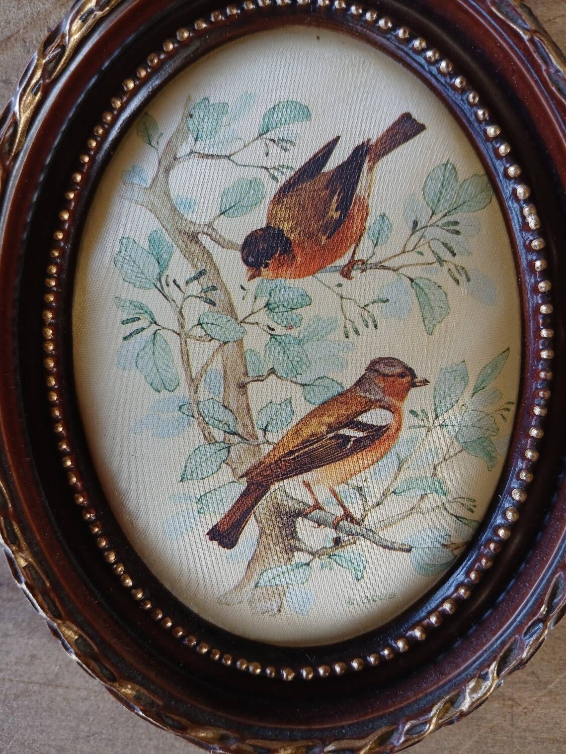 Miniature painting on silk