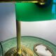 Lampe de bureau en laiton